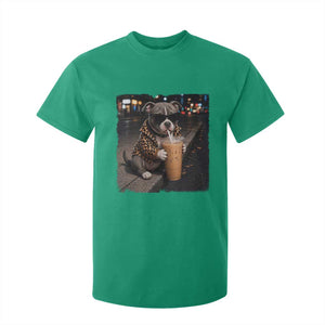 Funny Pitbull Drinking Coffee T Shirt For Kid Dog Meme Caffeine Graphic TS12 Irish Green Print Your Wear