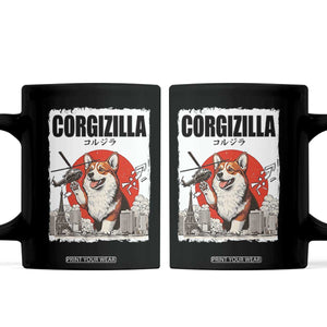 Corgizilla Giant Coffee Mug Funny Corgi Monster Roaring Tokyo Japan TS12 Black Print Your Wear