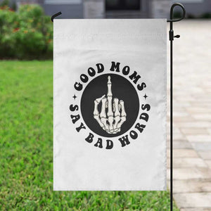 Funny Skeleton Mom Quote Garden Flag Good Moms Say Bad Words TS12 Print Your Wear