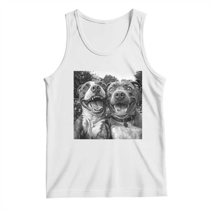 Pitbull Selfie Meme Tank Top Funny Dog Lover Graphic TS12 White Print Your Wear