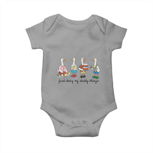 Funny Goose Just Doing My Daddy Things Baby Onesie Fathers Day Gift TS12 Sport Gray Print Your Wear