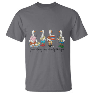 Funny Goose Just Doing My Daddy Things T Shirt Fathers Day Gift TS12 Charcoal Print Your Wear