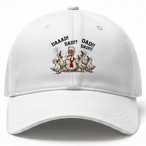 Funny Duck Dad Daaad Dad Dad Baseball Cap Tired Dad Life Fathers Day Graphic TS12 Print Your Wear