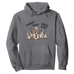 Funny Duck Dad Daaad Dad Dad Hoodie Tired Dad Life Fathers Day Graphic TS12 Charcoal Print Your Wear