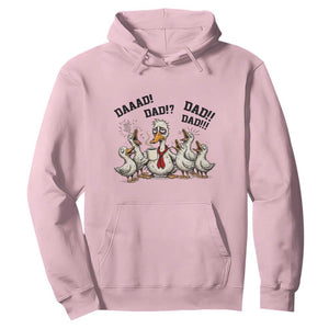 Funny Duck Dad Daaad Dad Dad Hoodie Tired Dad Life Fathers Day Graphic TS12 Light Pink Print Your Wear