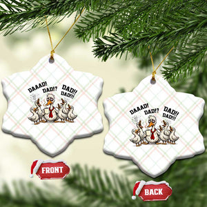 Funny Duck Dad Daaad Dad Dad Ceramic Ornament Tired Dad Life Fathers Day Graphic TS12 Print Your Wear