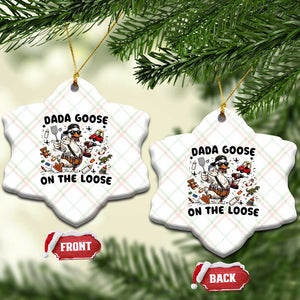 Dada Goose On The Loose Ceramic Ornament Funny Fatherhood Humor Gift TS12 Print Your Wear