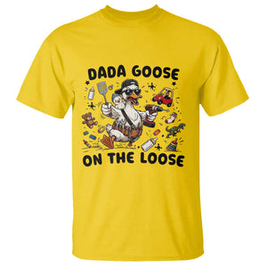 Dada Goose On The Loose T Shirt Funny Fatherhood Humor Gift TS12 Daisy Print Your Wear