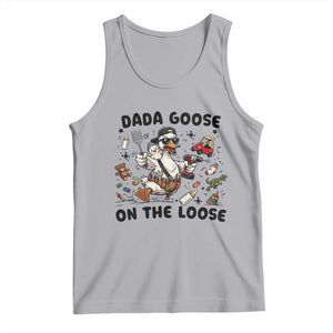 Dada Goose On The Loose Tank Top Funny Fatherhood Humor Gift TS12 Athletic Heather Print Your Wear