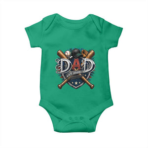 Baseball Dad Est 2026 Baby Onesie New Dad Father's Day Gift TS12 Irish Green Print Your Wear