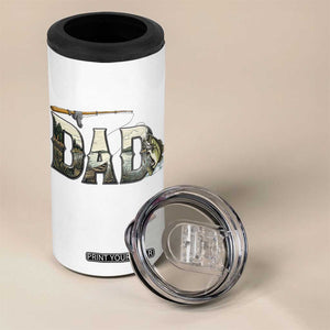 Fishing Dad 4 in 1 Can Cooler Tumbler Funny Angler Fathers Day Gift TS12 Print Your Wear