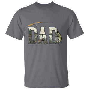 Fishing Dad T Shirt Funny Angler Fathers Day Gift TS12 Charcoal Print Your Wear