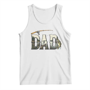Fishing Dad Tank Top Funny Angler Fathers Day Gift TS12 White Print Your Wear