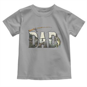 Fishing Dad Toddler T Shirt Funny Angler Fathers Day Gift TS12 Sport Gray Print Your Wear