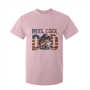 Patriotic Reel Cool Dad T Shirt For Kid American Flag Fishing Fathers Day Gift TS12 Light Pink Print Your Wear