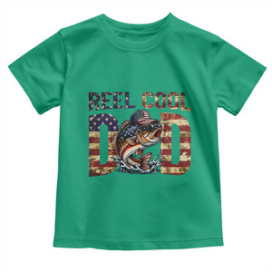 Patriotic Reel Cool Dad Toddler T Shirt American Flag Fishing Fathers Day Gift TS12 Irish Green Print Your Wear