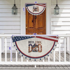 Reel Cool Dad Patriotic Fan Flag American Flag Fishing Fathers Day Gift