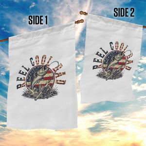 Reel Cool Dad Graphic Garden Flag 4th Of July Fishing Patriotic Dad TS12 Print Your Wear