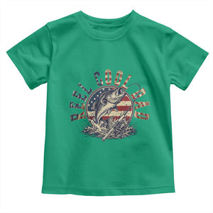 Reel Cool Dad Graphic Toddler T Shirt 4th Of July Fishing Patriotic Dad TS12 Irish Green Print Your Wear