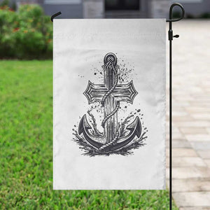 Faith Family Fishing Jesus Cross Anchor Garden Flag Funny Christian Fisherman TS12 Print Your Wear