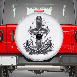 Faith Family Fishing Jesus Cross Anchor Spare Tire Cover Funny Christian Fisherman TS12 White Print Your Wear