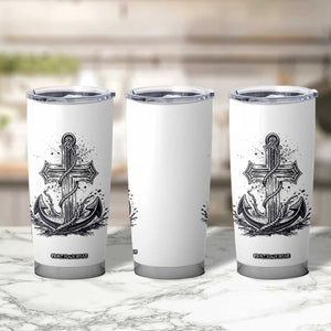 Faith Family Fishing Jesus Cross Anchor Tumbler Cup Funny Christian Fisherman TS12 Print Your Wear