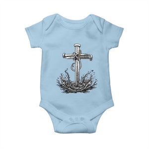 Faith Family Fishing Baby Onesie Christian Jesus Cross Fathers Day Gift TS12 Light Blue Print Your Wear