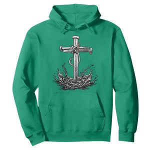 Faith Family Fishing Hoodie Christian Jesus Cross Fathers Day Gift TS12 Irish Green Print Your Wear