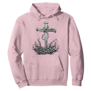 Faith Family Fishing Hoodie Christian Jesus Cross Fathers Day Gift TS12 Light Pink Print Your Wear