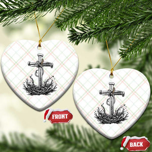 Faith Family Fishing Ceramic Ornament Christian Jesus Cross Fathers Day Gift TS12 Print Your Wear