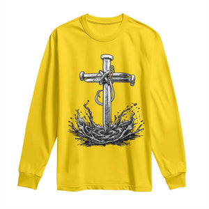 Faith Family Fishing Long Sleeve Shirt Christian Jesus Cross Fathers Day Gift TS12 Daisy Print Your Wear