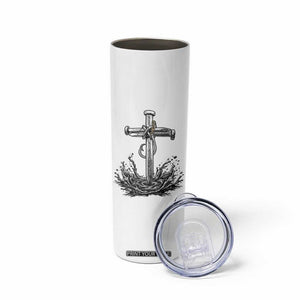 Faith Family Fishing Skinny Tumbler Christian Jesus Cross Fathers Day Gift TS12 Print Your Wear