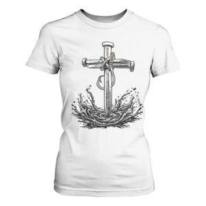 Faith Family Fishing T Shirt For Women Christian Jesus Cross Fathers Day Gift TS12 White Print Your Wear