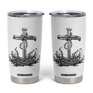 Faith Family Fishing Tumbler Cup Christian Jesus Cross Fathers Day Gift TS12 White Print Your Wear