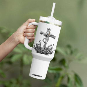 Faith Family Fishing Tumbler With Handle Christian Jesus Cross Fathers Day Gift TS12 Print Your Wear