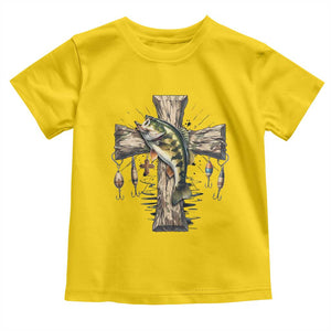 Camo Jesus Cross Fishing Toddler T Shirt Faith Family Fishing Fathers Day TS12 Daisy Print Your Wear