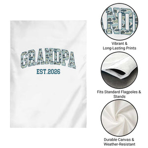 Promoted To Grandpa Est 2026 Garden Flag Camo Fishing New Grandpa Gift TS12 Print Your Wear
