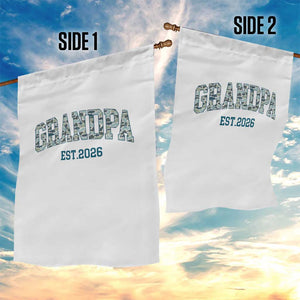 Promoted To Grandpa Est 2026 Garden Flag Camo Fishing New Grandpa Gift TS12 Print Your Wear