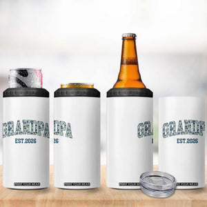Promoted To Grandpa Est 2026 4 in 1 Can Cooler Tumbler Camo Fishing New Grandpa Gift TS12 Print Your Wear