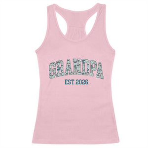 Promoted To Grandpa Est 2026 Racerback Tank Top Camo Fishing New Grandpa Gift TS12 Light Pink Print Your Wear