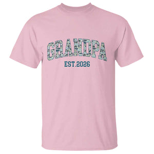 Promoted To Grandpa Est 2026 T Shirt Camo Fishing New Grandpa Gift TS12 Light Pink Print Your Wear