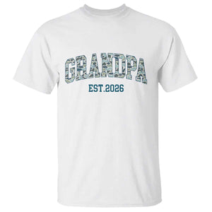 Promoted To Grandpa Est 2026 T Shirt Camo Fishing New Grandpa Gift TS12 White Print Your Wear