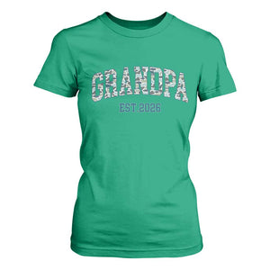 Promoted To Grandpa Est 2026 T Shirt For Women Camo Fishing New Grandpa Gift TS12 Irish Green Print Your Wear