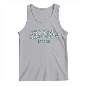 Promoted To Grandpa Est 2026 Tank Top Camo Fishing New Grandpa Gift TS12 Athletic Heather Print Your Wear