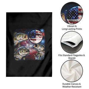 Patriotic Bass Fishing Moon Garden Flag 4th Of July Fisherman Gift TS12 Print Your Wear