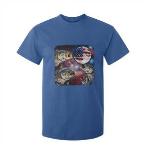 Patriotic Bass Fishing Moon T Shirt For Kid 4th Of July Fisherman Gift TS12 Royal Blue Print Your Wear