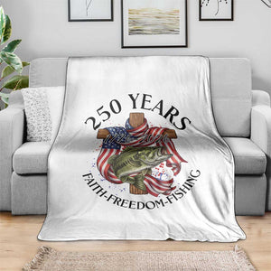 Faith Freedom Fishing Throw Blanket 250 Years Of Christian Fish Hunting TS12 Print Your Wear