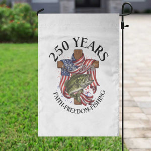 Faith Freedom Fishing Garden Flag 250 Years Of Christian Fish Hunting TS12 Print Your Wear