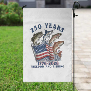 Freedom And Fishing Garden Flag Patriotic American Flag Fisherman Gift TS12 Print Your Wear