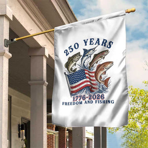 Freedom And Fishing Garden Flag Patriotic American Flag Fisherman Gift TS12 Print Your Wear